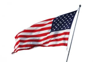 American Flag Tag